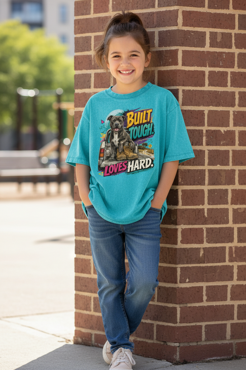 Built Tough Loves Hard Kids’ T-Shirt