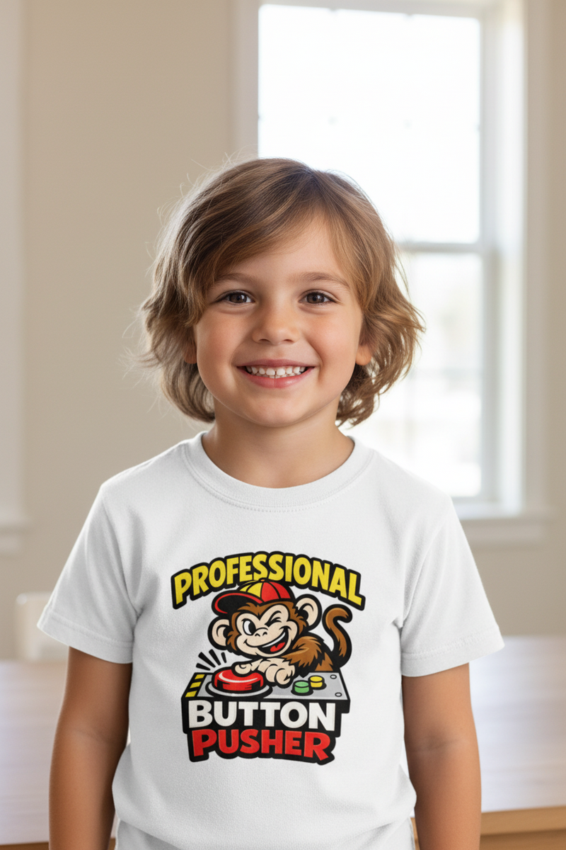 Button Pusher Kids’ T-Shirt