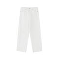 Men’s Heavyweight Cotton Straight-Leg Pants – White