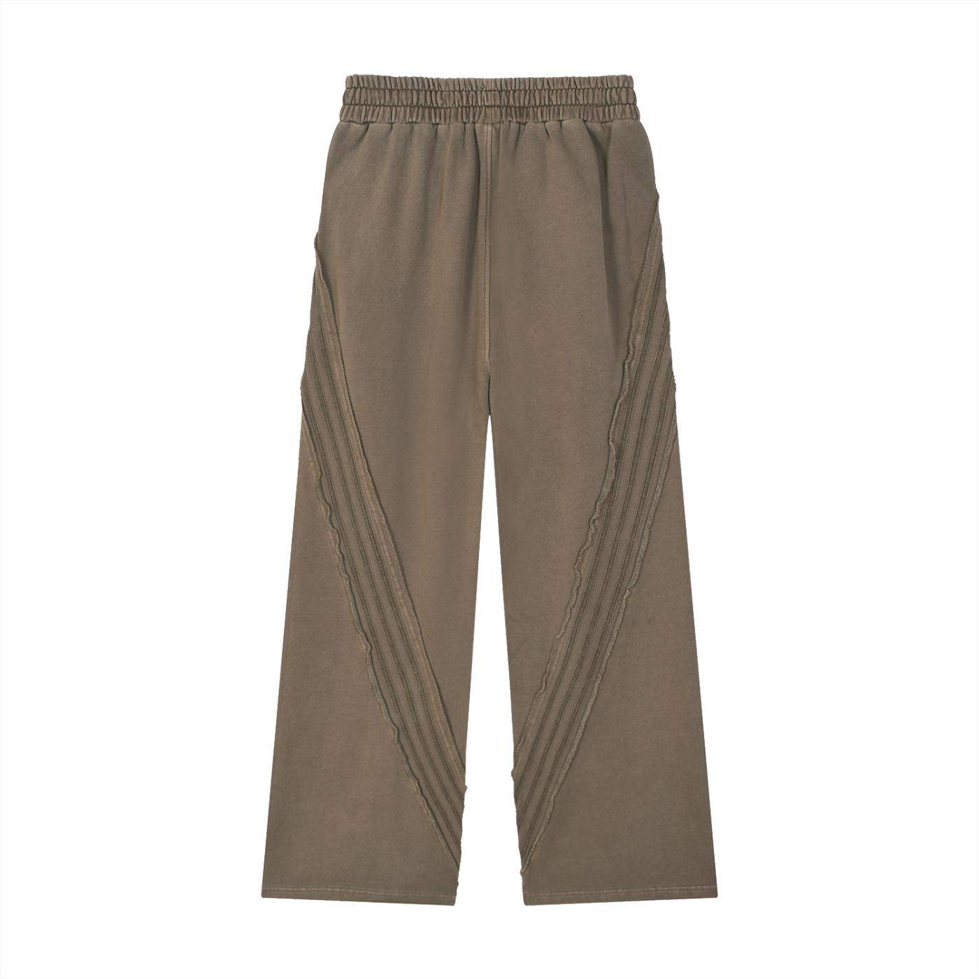 Snow Washed Tape Raw-Edge Sweatpants