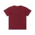 Kids’ Crewneck Short Sleeve T-Shirt in Wine Red — front view