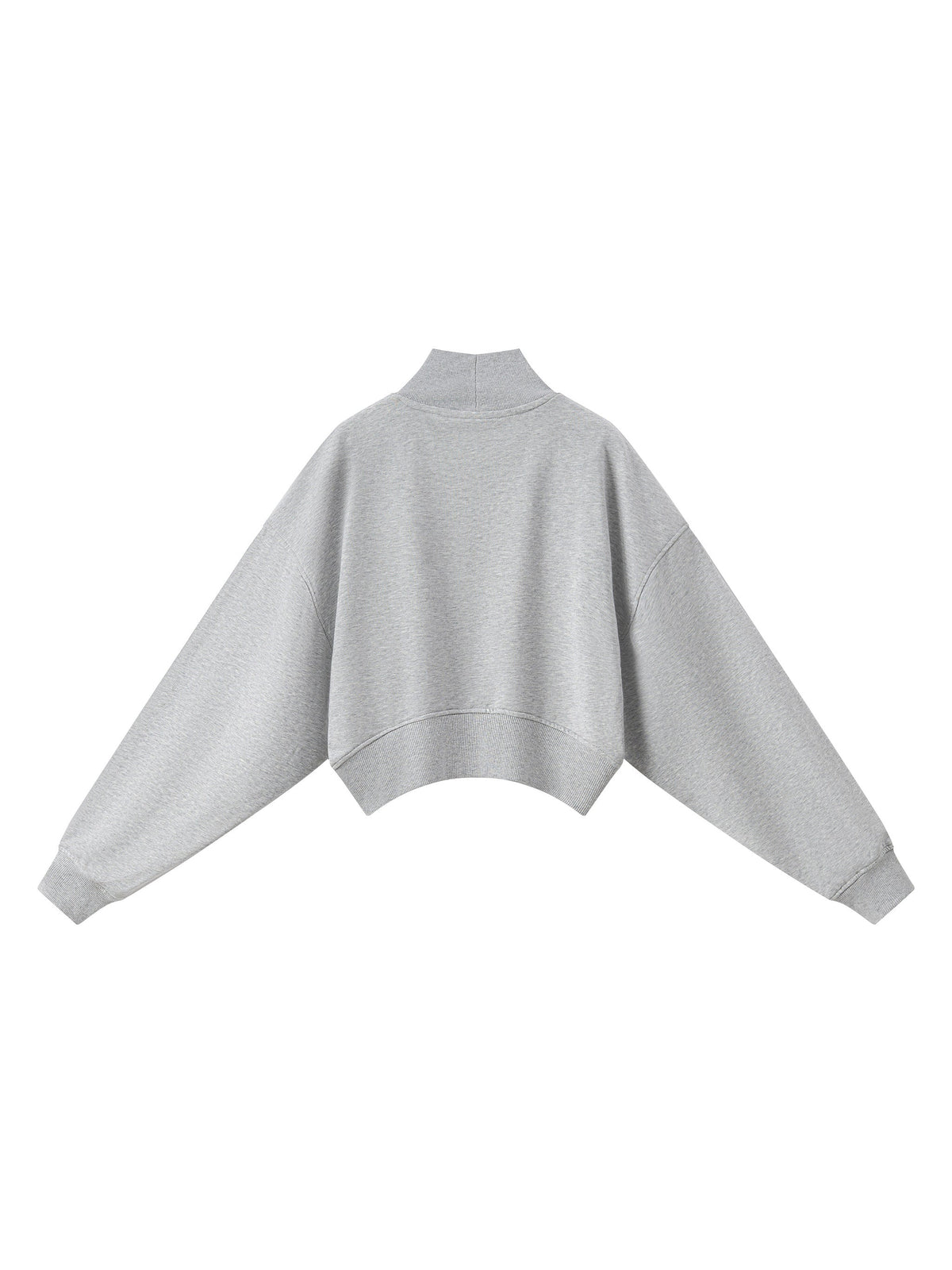 Women's Crop Mock Neck Sweatshirt