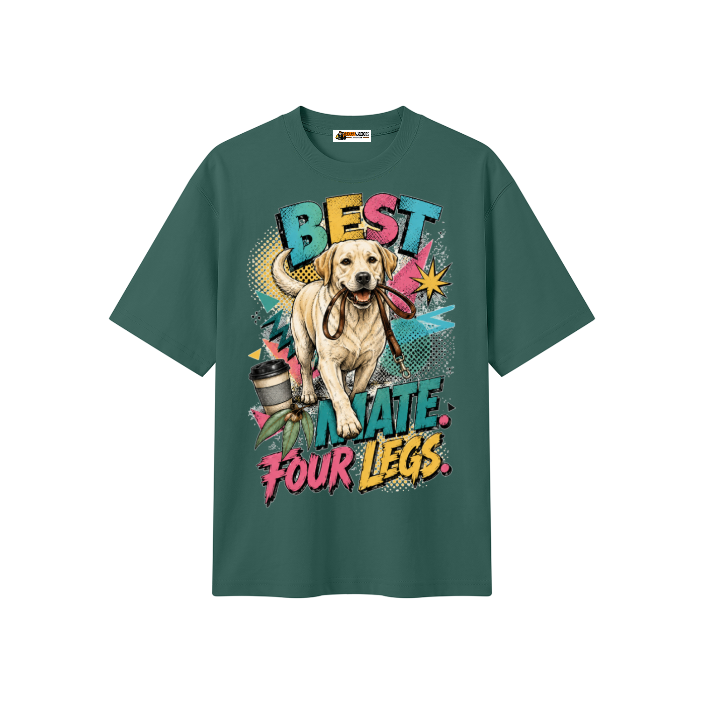 Best Mate Four Legs Unisex Heavyweight Oversized T-Shirt