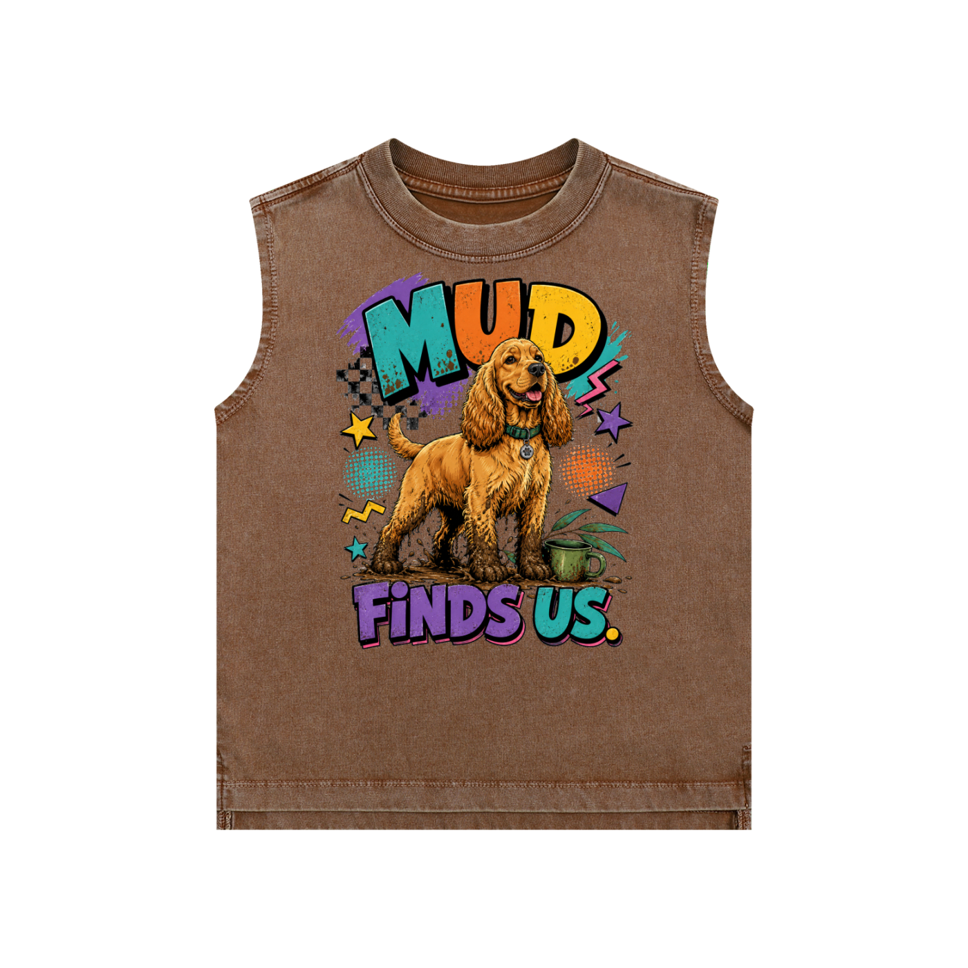 The Mud Finds Us Snow Washed Kids' Tank Top