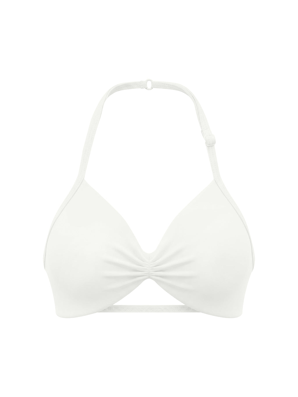 Women’s Ruched Halter-Neck Sports Bra