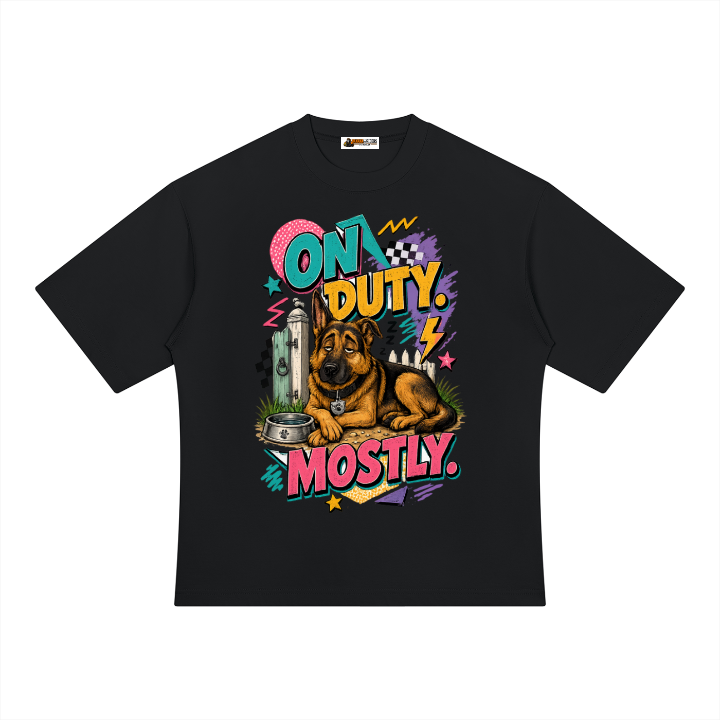 On Duty Mostly Unisex Heavyweight Oversized T-Shirt