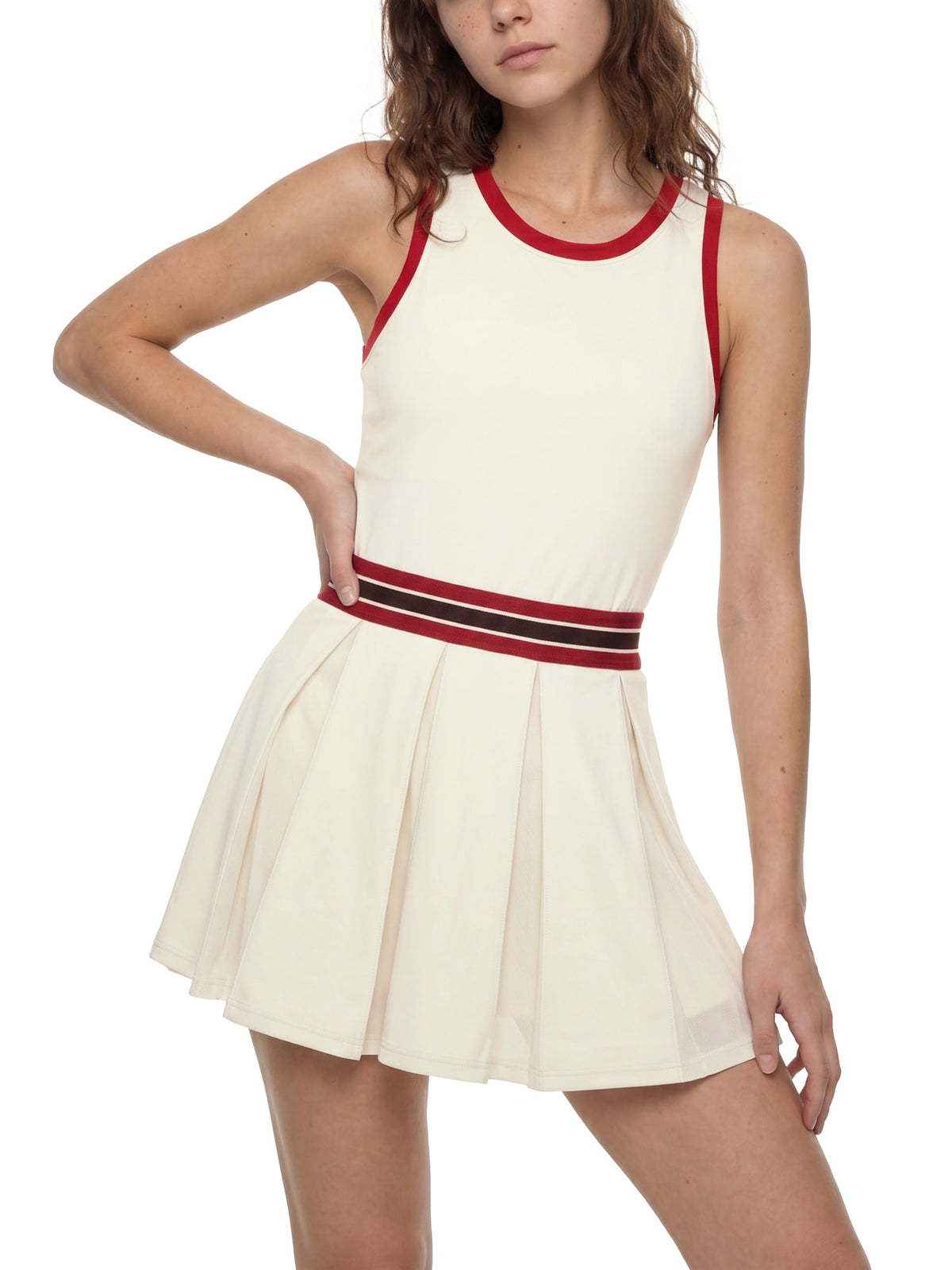Women’s Color Block A-Line Sleeveless Dress