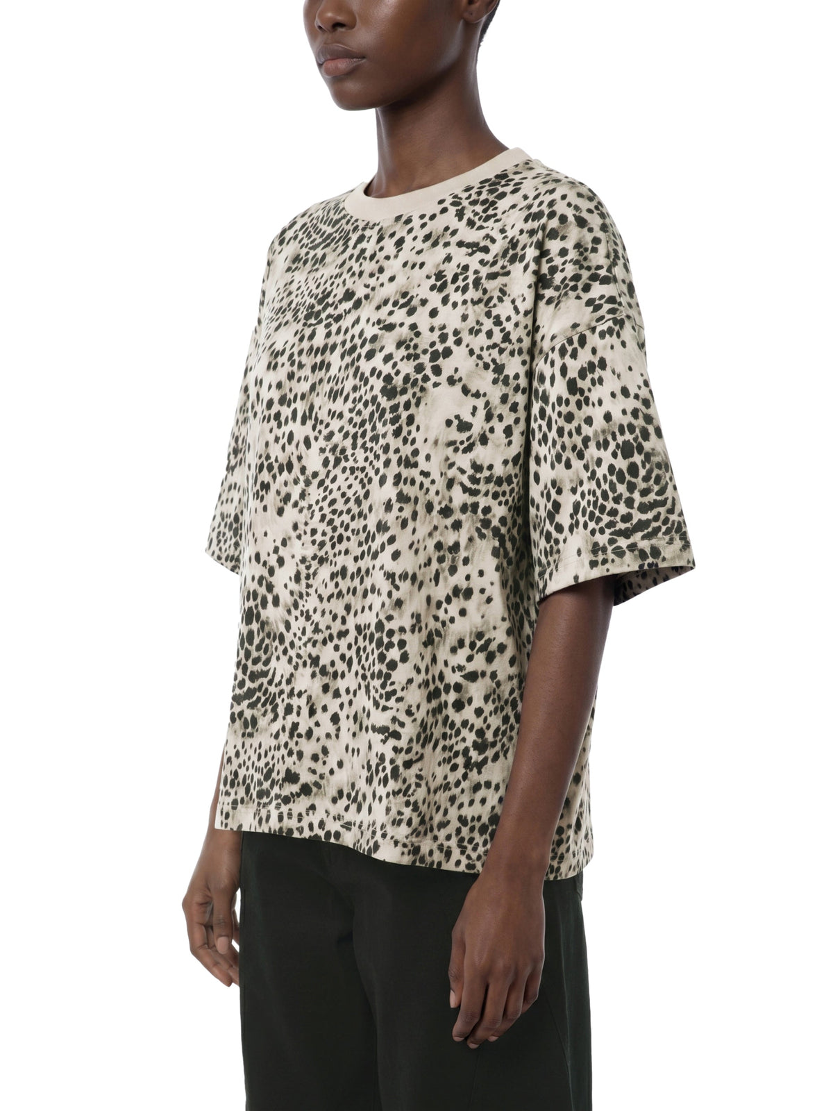 Unisex Leopard Print Boxy T-Shirt