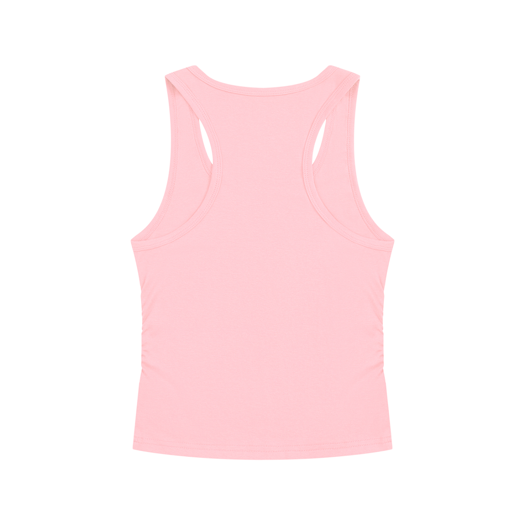 Celestial Butterfly Ruched Cropped Tank Top