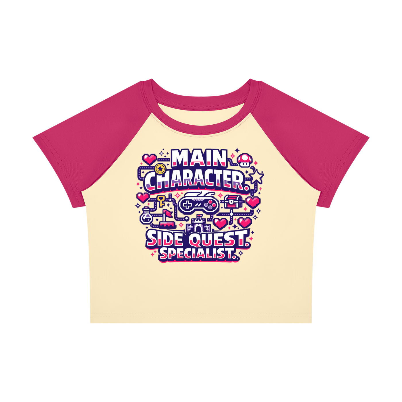 Side Quest Specialist Women’s Raglan Colour Block Baby T-Shirt