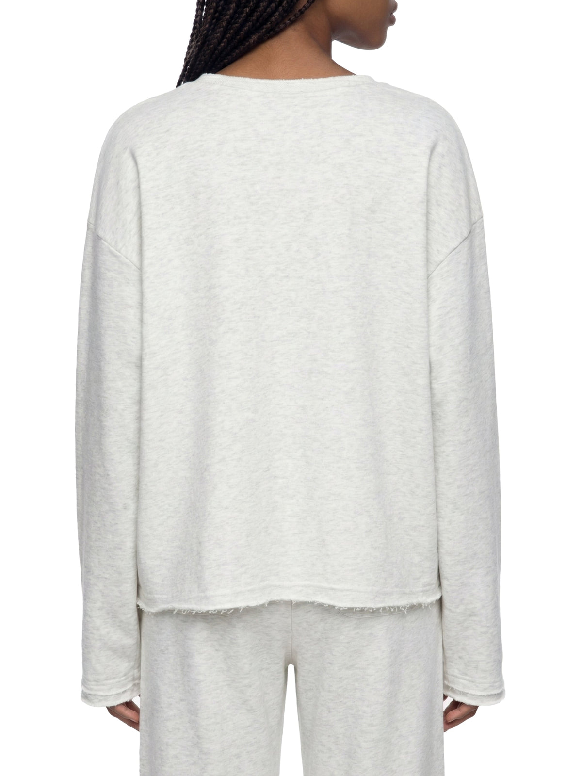 Women's Raw Hem Long Sleeve T-Shirt