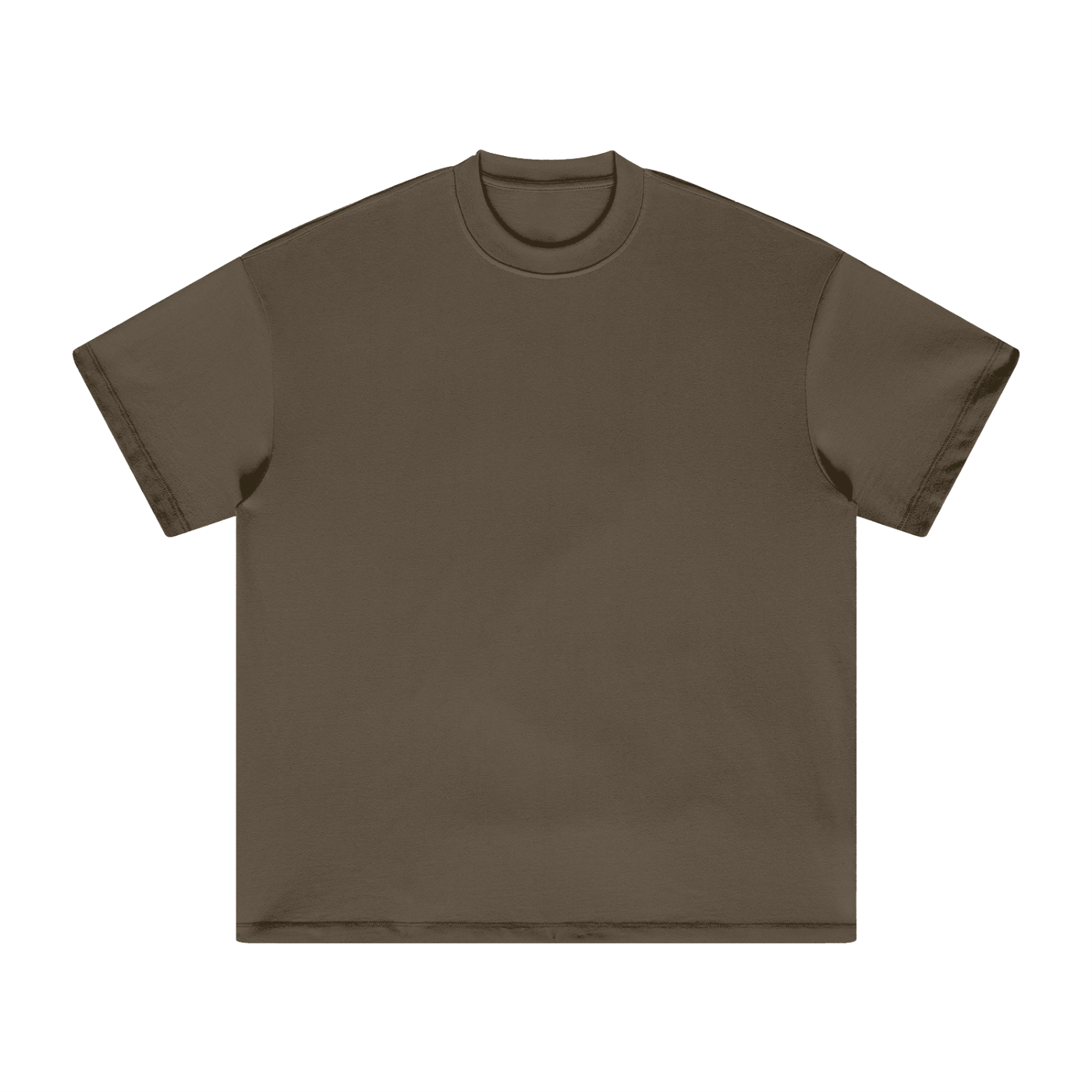 Heavyweight Earth-Tone T-Shirt in Brown — front view