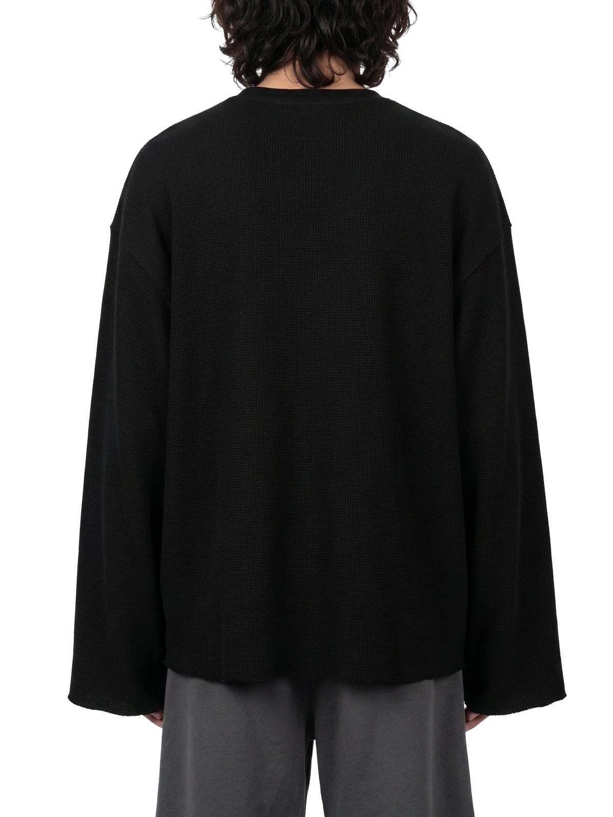 Unisex Waffle Raw Edge T-Shirt