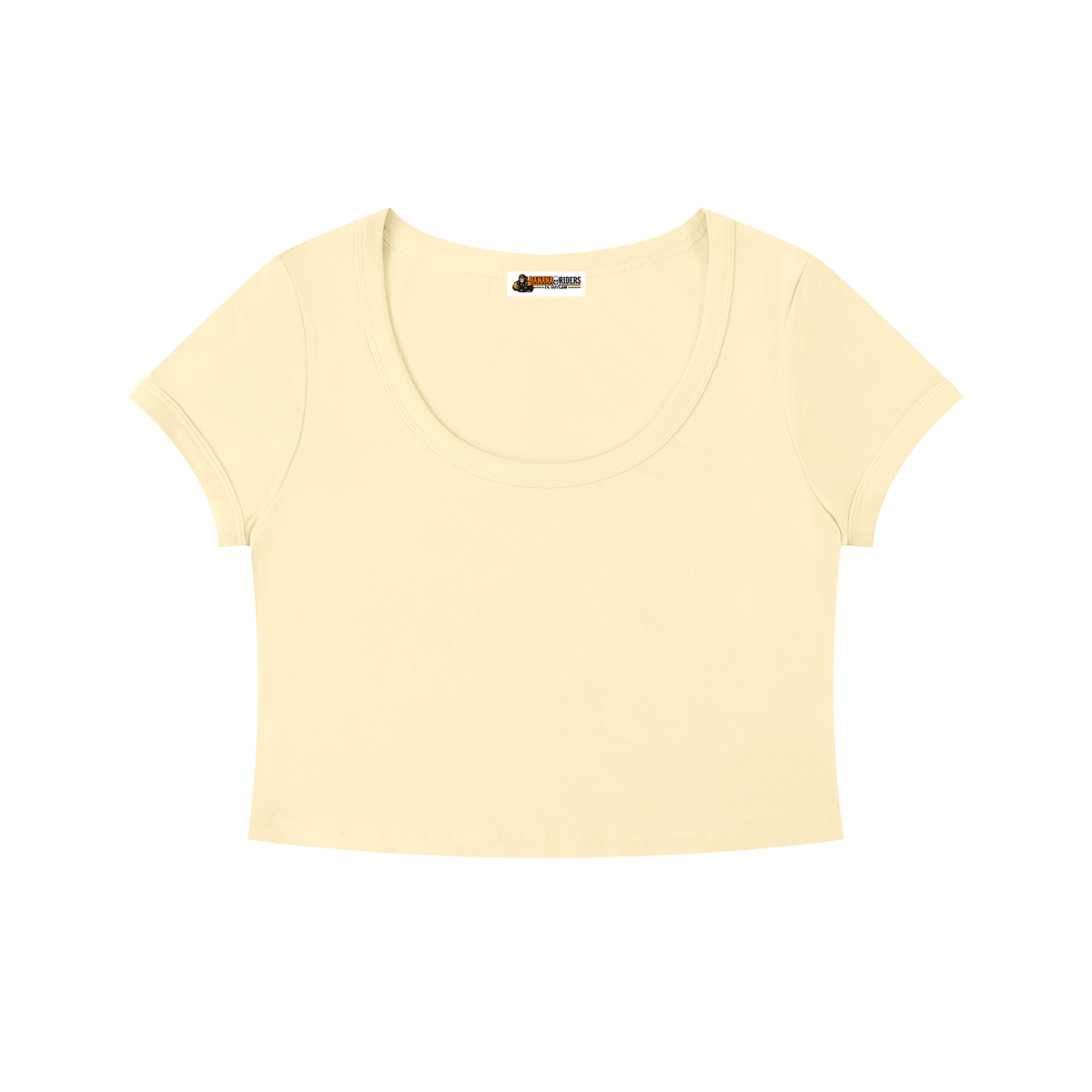 Women's Solid Color Slim Crop T-Shirt