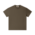 Pure cotton essential kids T-shirt in Brown – front view