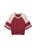 Women's Color Block Ruched T-Shirt