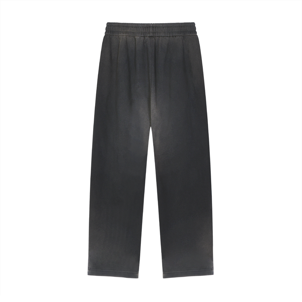 Sun Fade Raw-Edge Straight-Leg Sweatpants