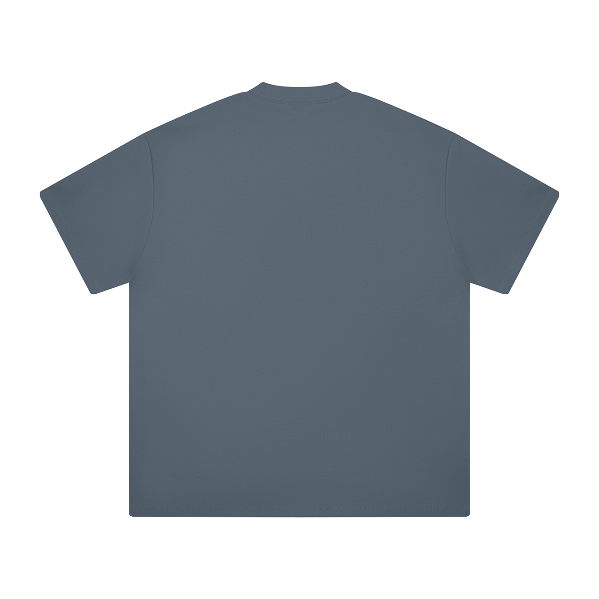 Haze Blue Heavyweight Drop Shoulder T-Shirt back product view