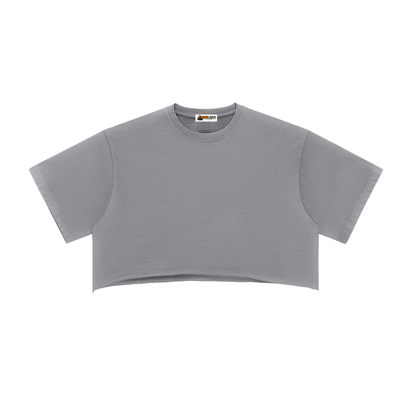 Snow Washed Raw Edge Crop Top