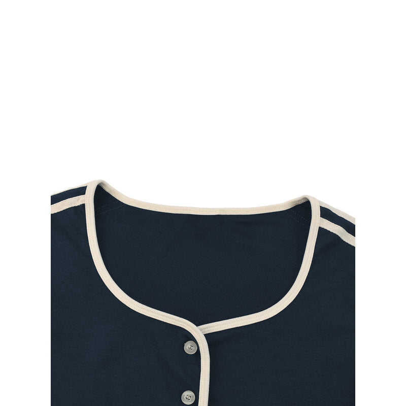 Women’s Color Block Crop T-Shirt