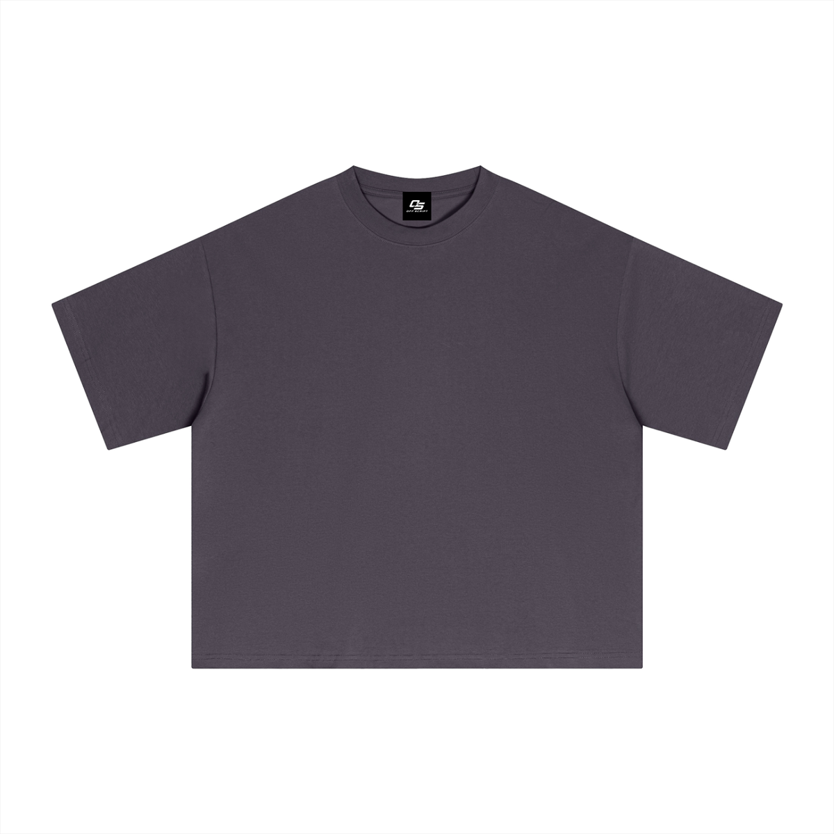 Plum Purple Essential Sorona Boxy T-Shirt front view