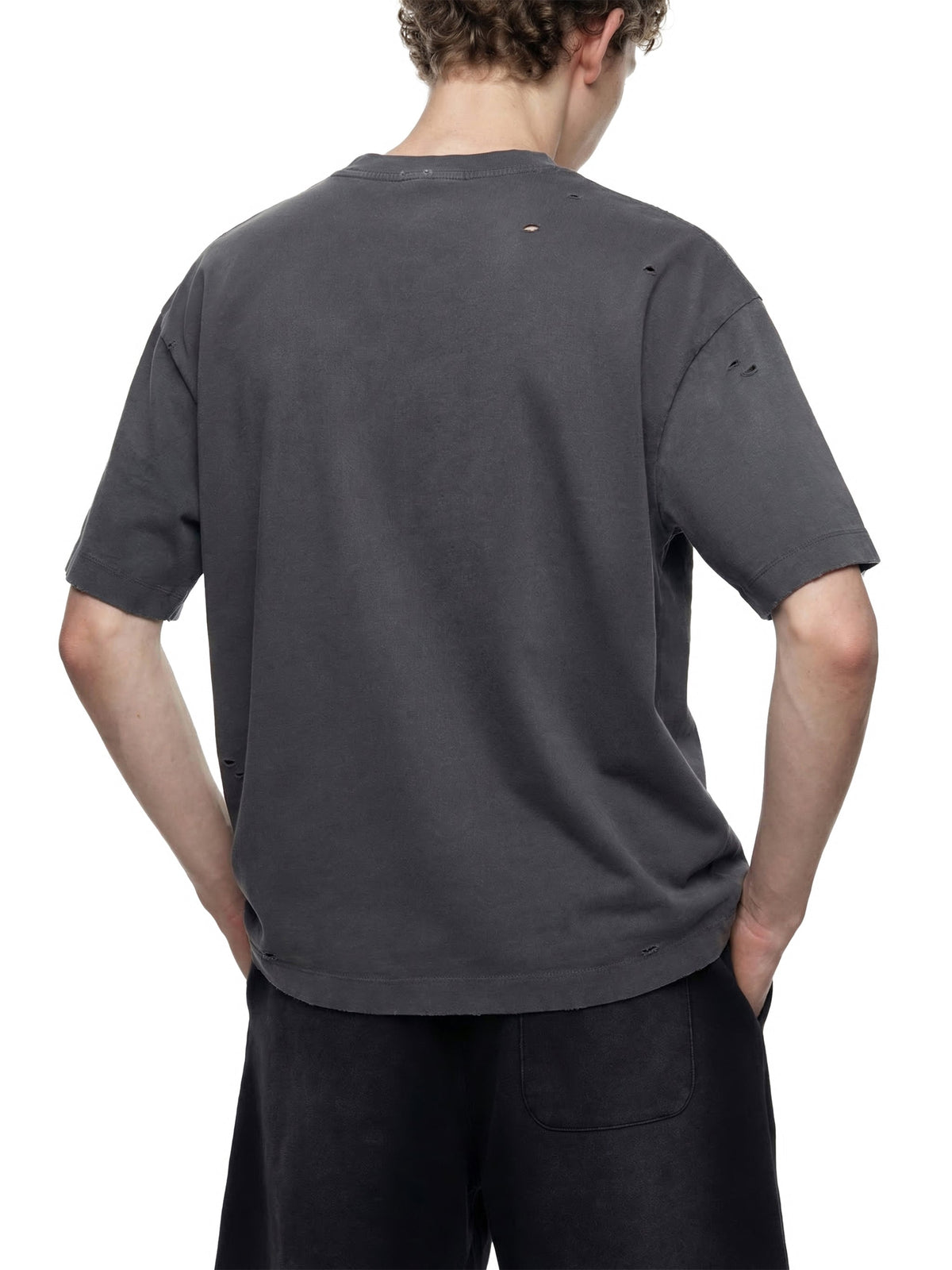 Vintage Washed Distressed Boxy Oversized T-Shirt