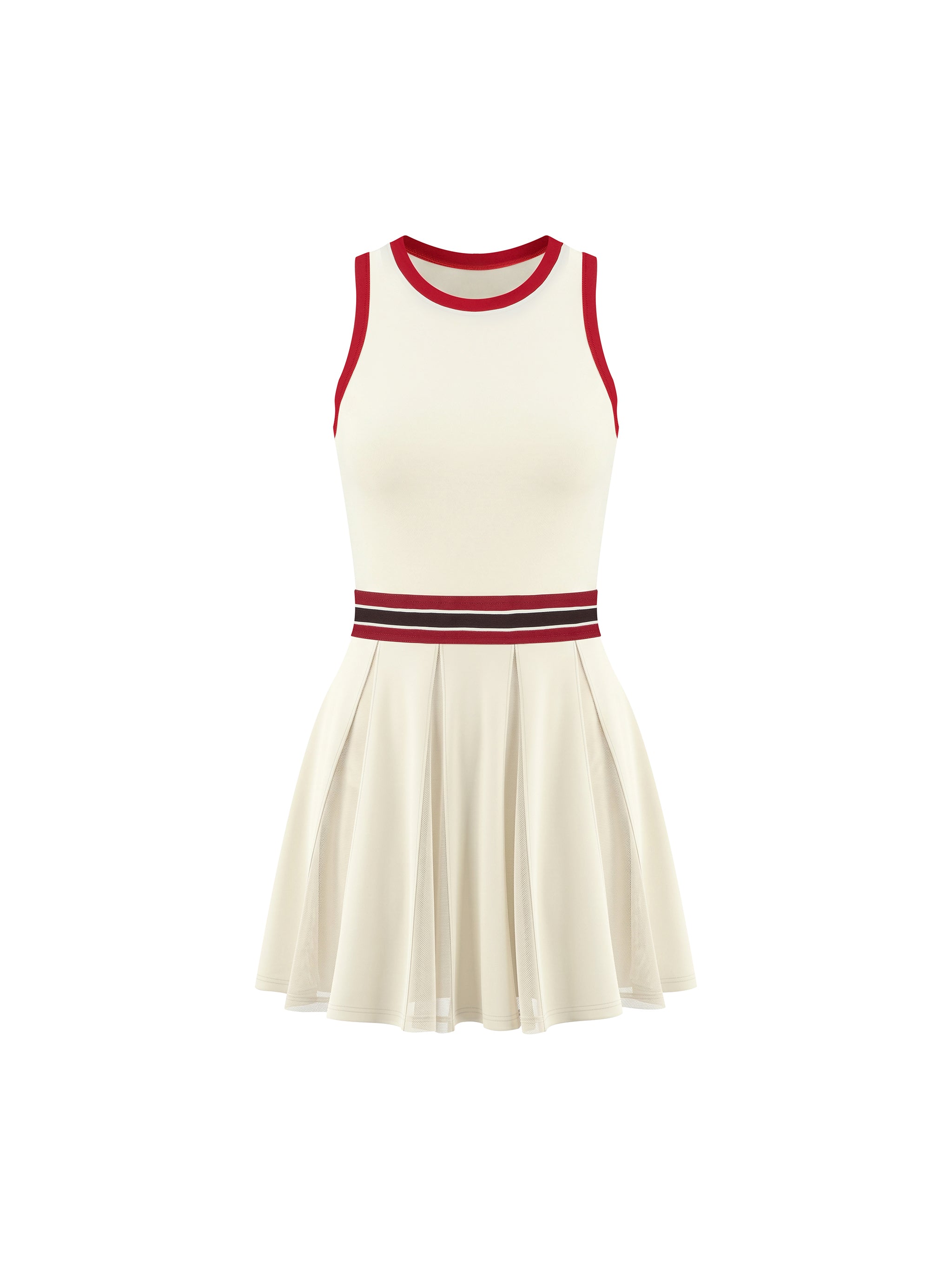 Women's Color Block A-Line Sleeveless Dress
