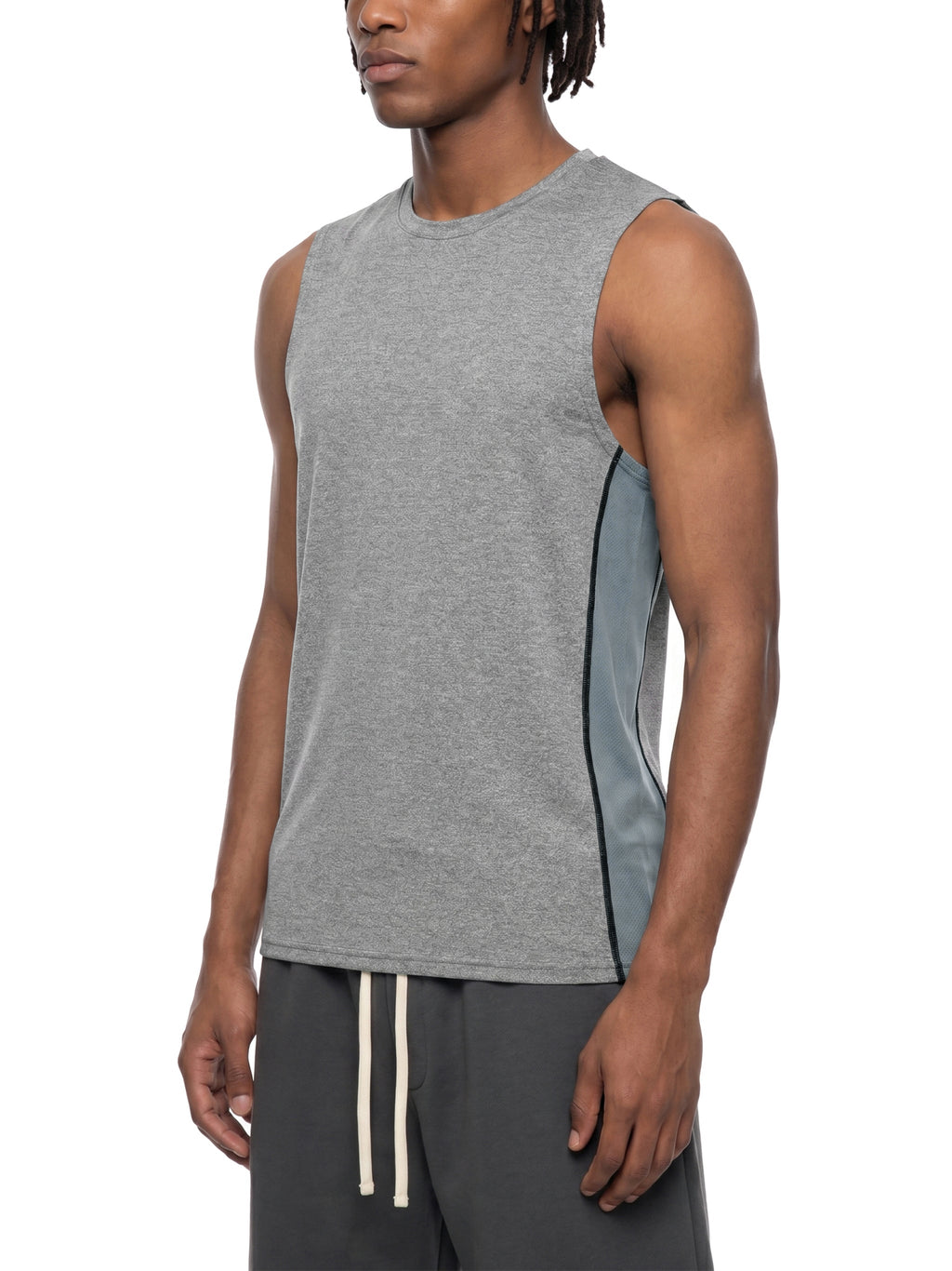 Men's Slim-Fit Topstitch Tank Top