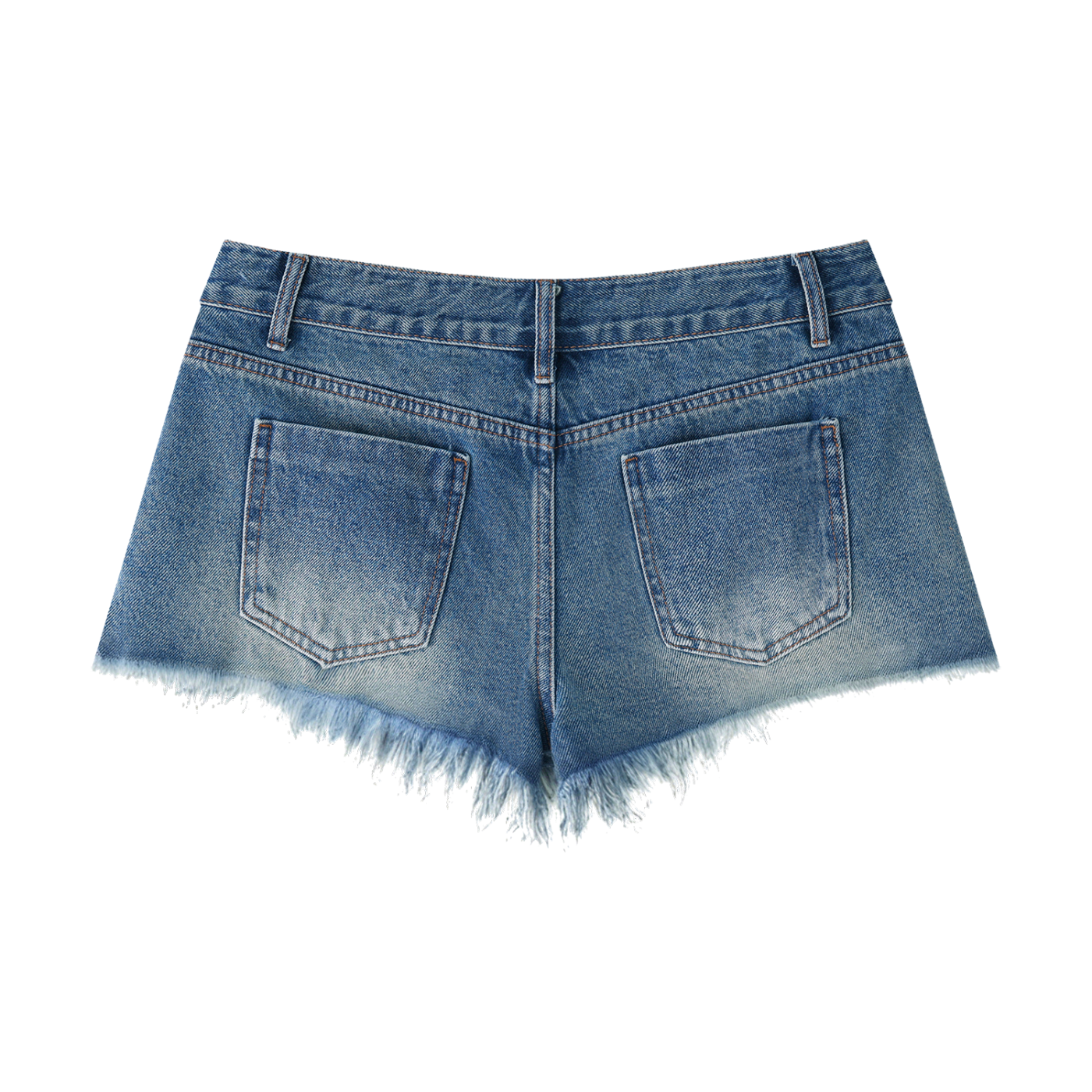 Women’s Vintage Wash Raw Hem Denim Shorts