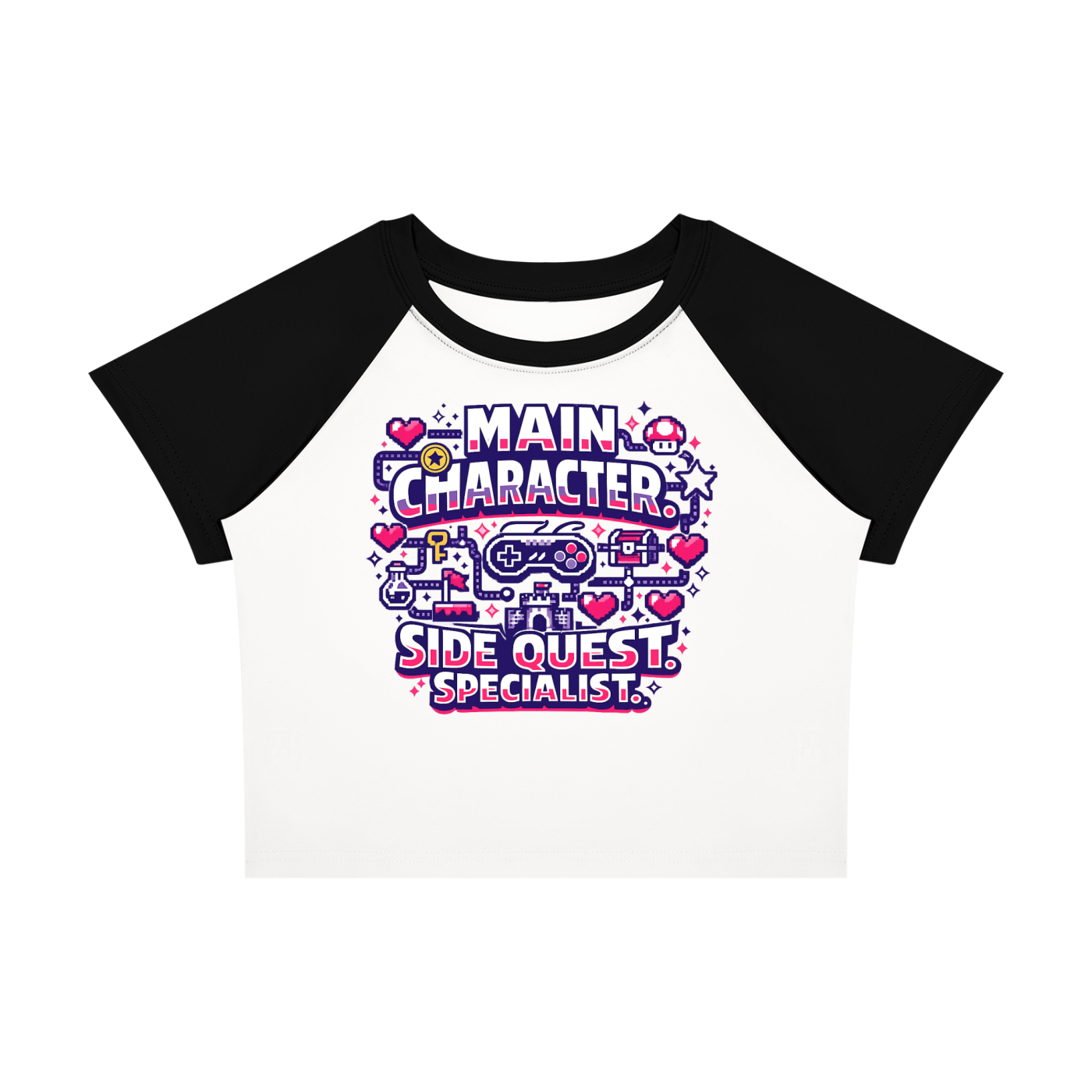 Side Quest Specialist Women’s Raglan Colour Block Baby T-Shirt