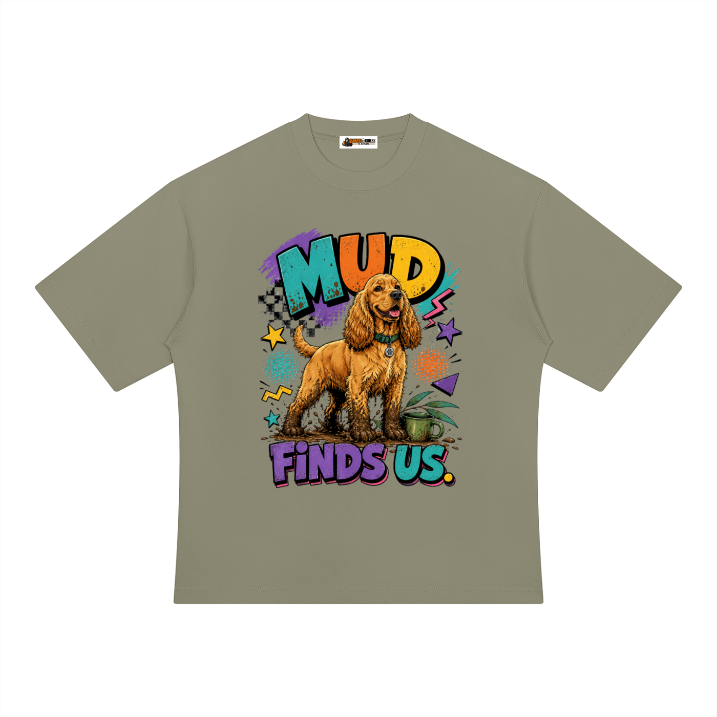 Mud Finds Us Unisex Heavyweight Oversized T-Shirt