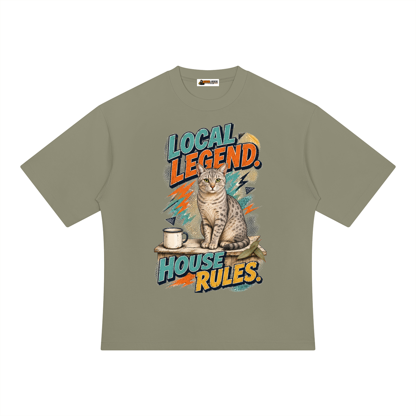 Local Legend House Rules Unisex Heavyweight Oversized T-Shirt
