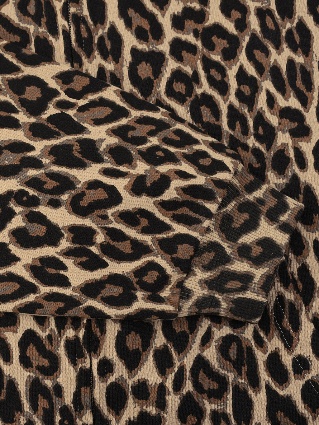 Unisex Leopard Full Zip Hoodie
