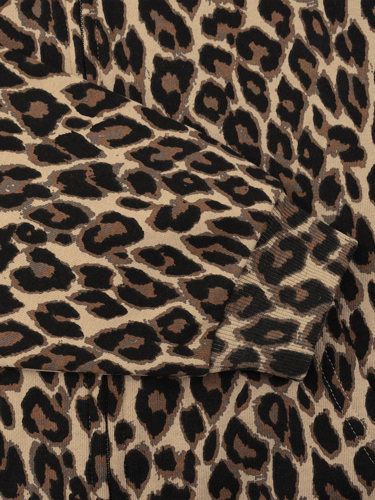 Unisex Leopard Full Zip Hoodie