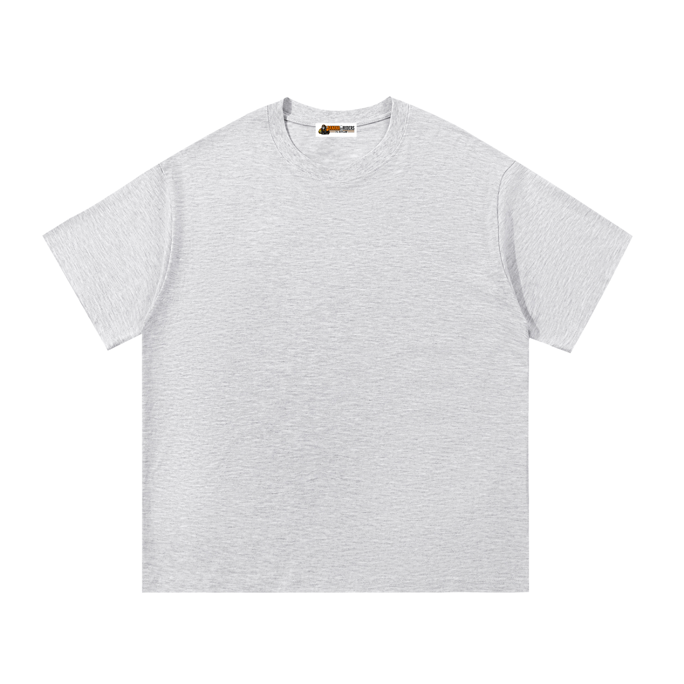 Essential cotton T-shirt in white grey