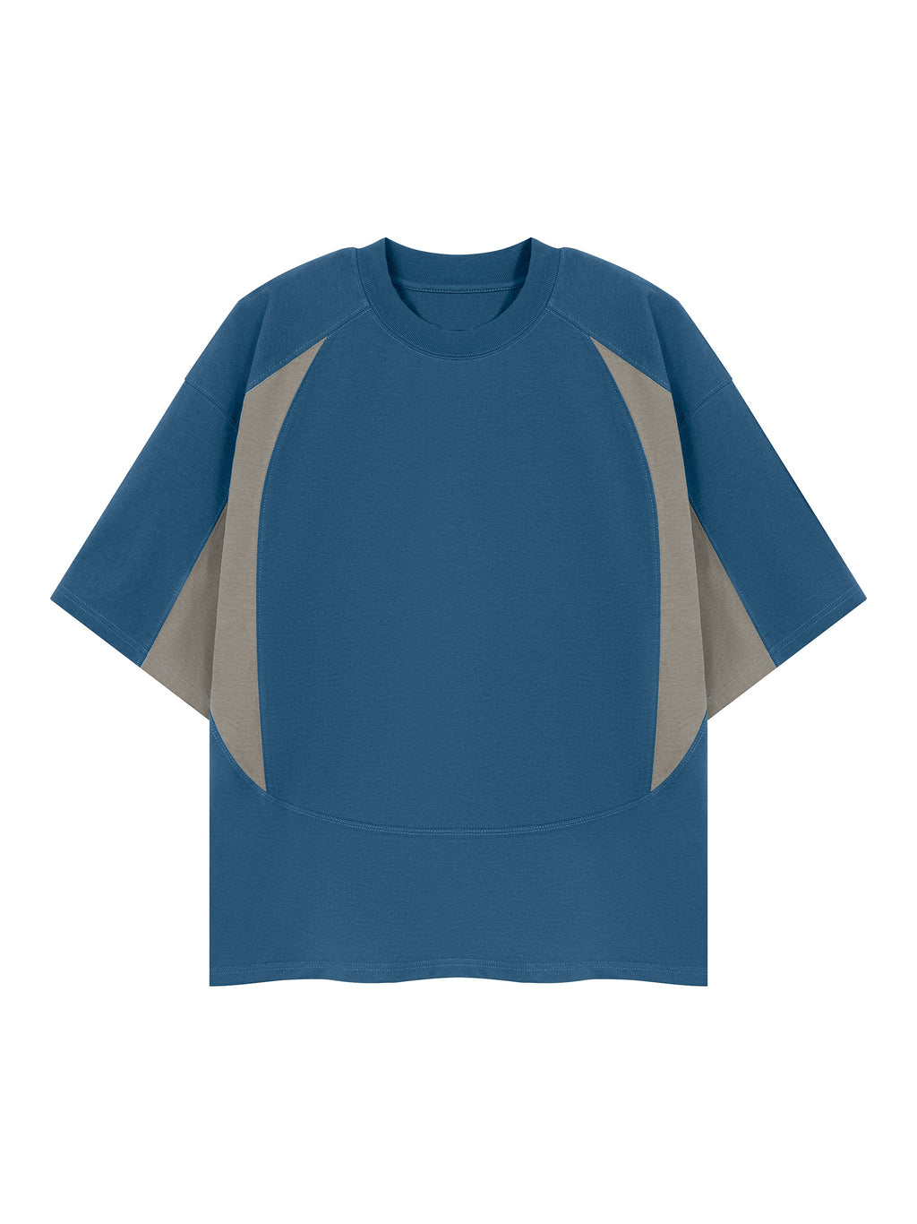 Unisex Color Block Paneling T-Shirt