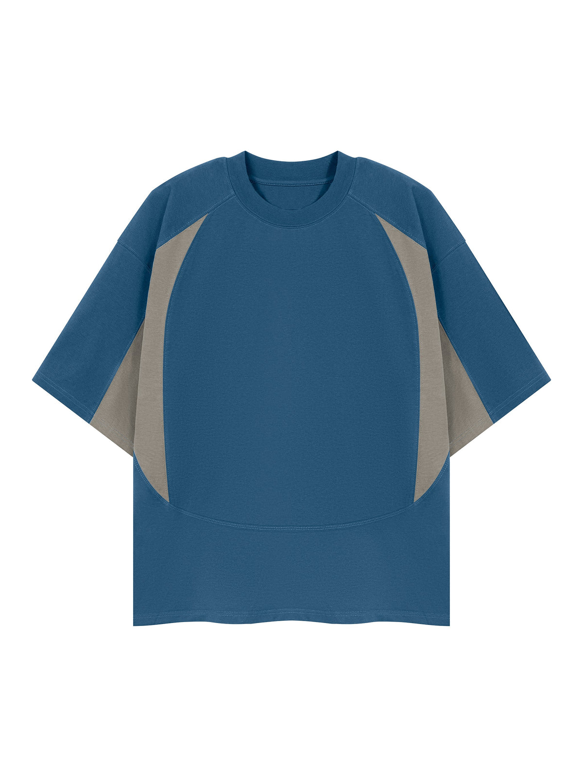 Unisex Color Block Paneling T-Shirt