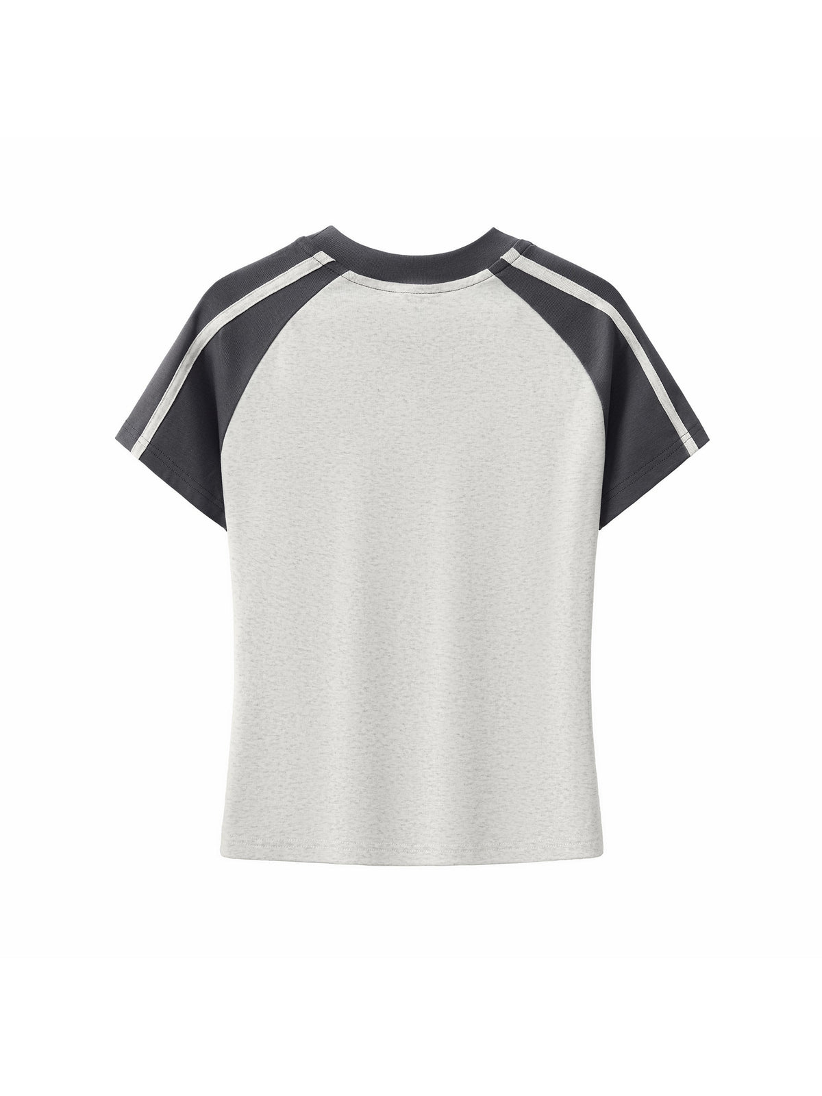 Contrast Stripes Bodycon Raglan Sleeve T-Shirt