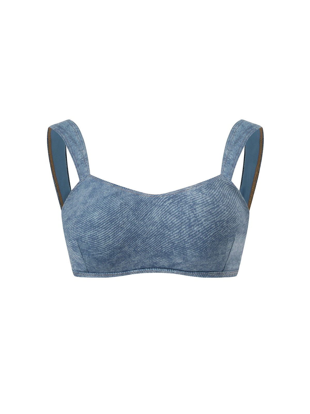 Women's Faux Denim Sports Bra