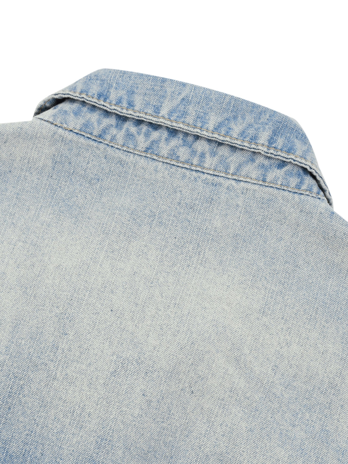 Unisex Vintage Wash Full-Zip Denim Jacket