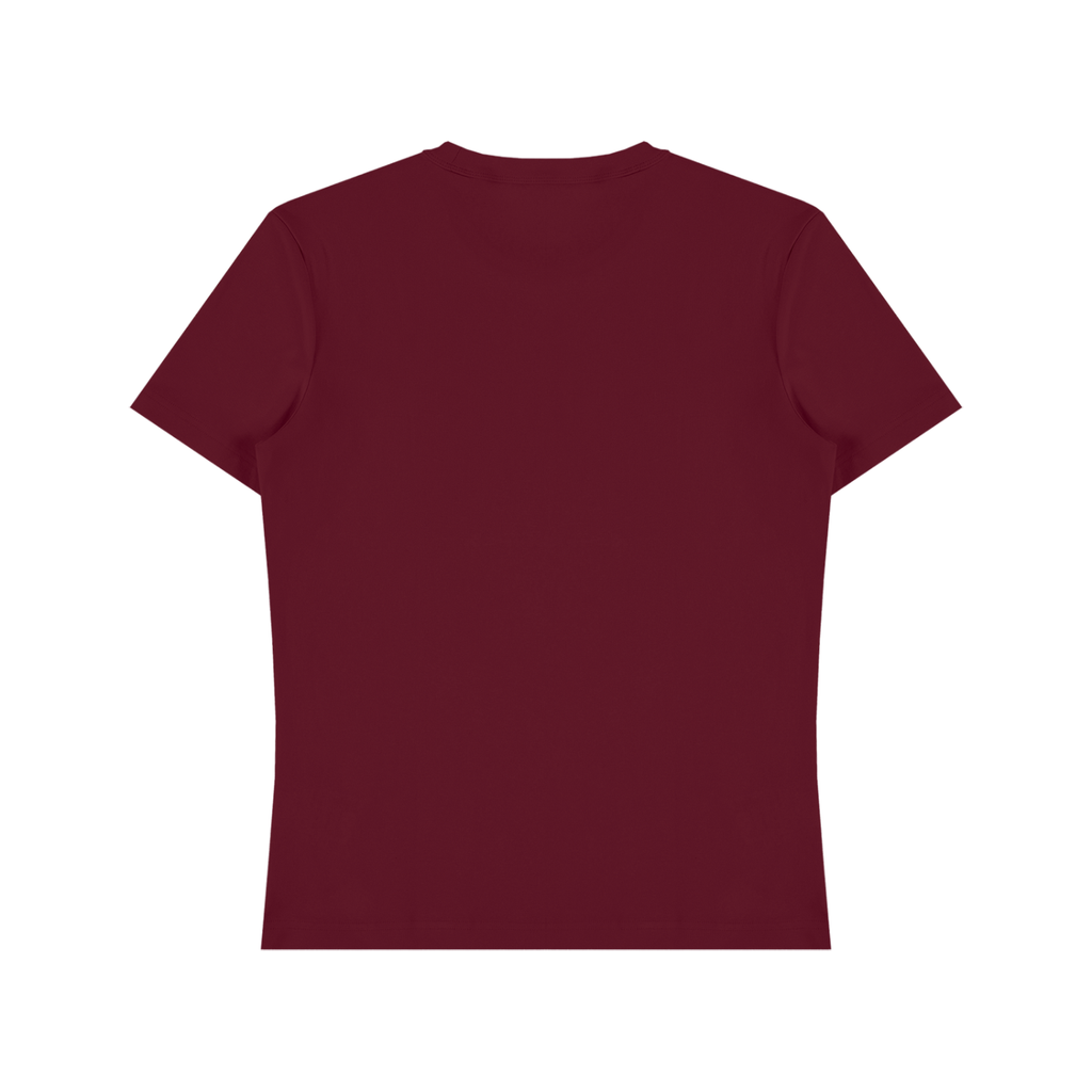 Wine Red Unisex Heavyweight Cotton T-Shirt back product view