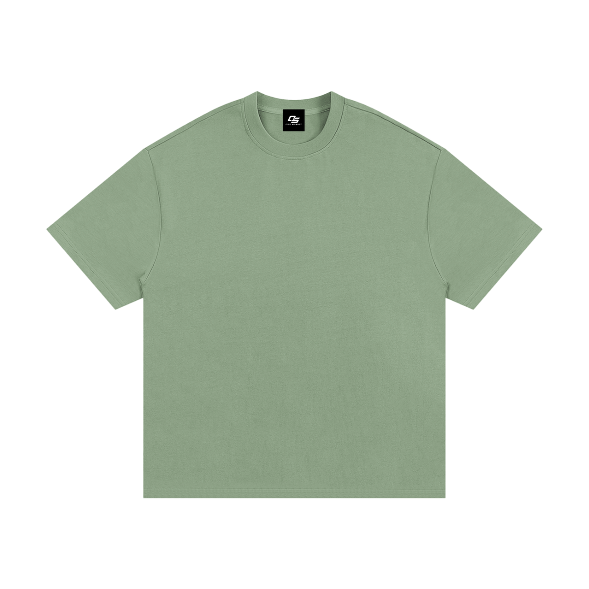 Light Green Essential Heavyweight Cotton T-Shirt front view