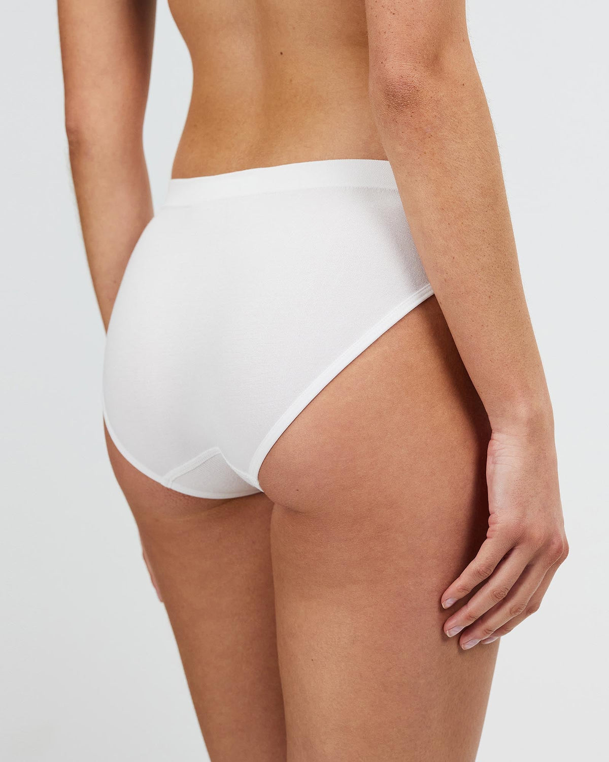 Callie Modal Bikini Brief Underwear - White