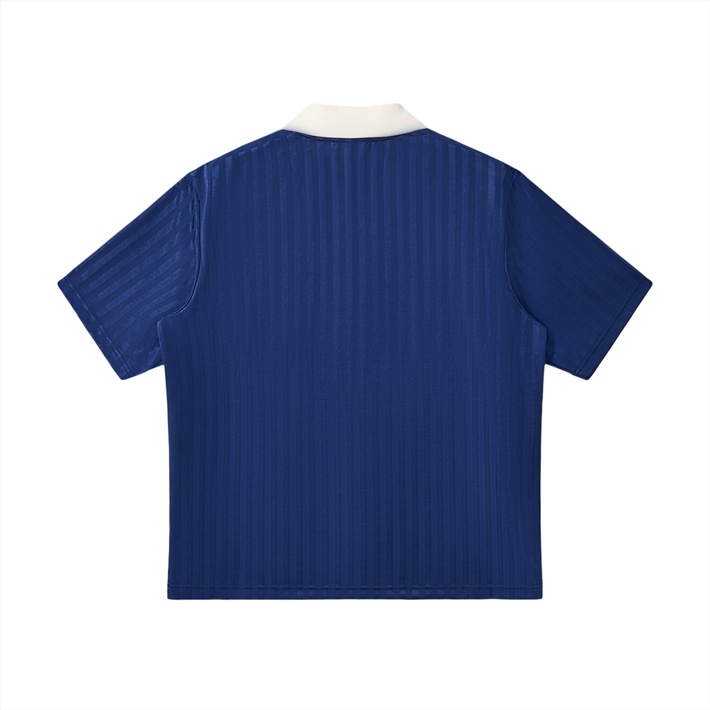 Unisex Contrast-Collar Striped Soccer Jersey gallery view