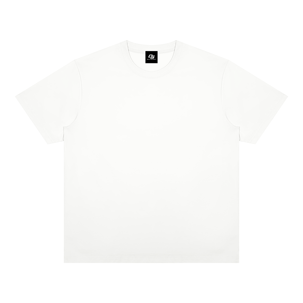 White Unisex Heavyweight Sorona T-Shirt front product view
