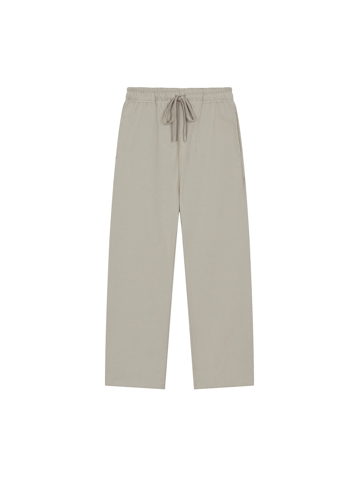 Solid Colour Straight-Leg Sweatpants