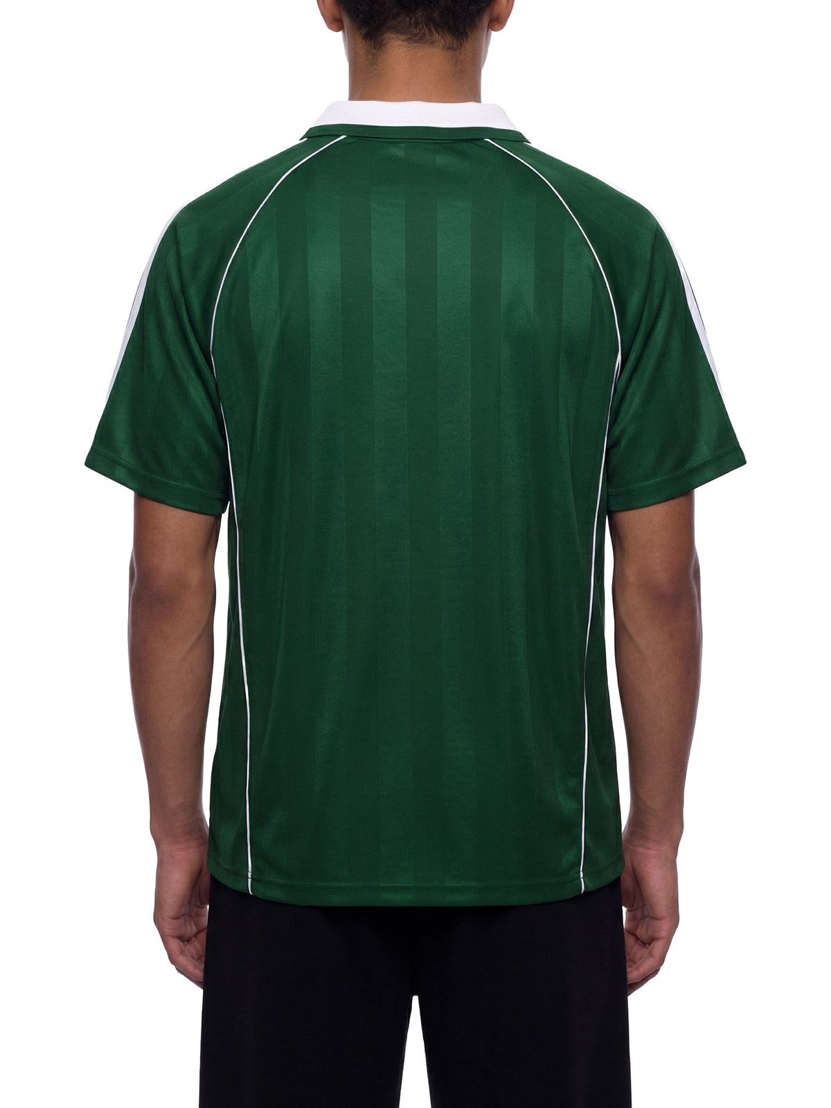 Unisex Shadow-Stripe Collared Soccer Jersey gallery view