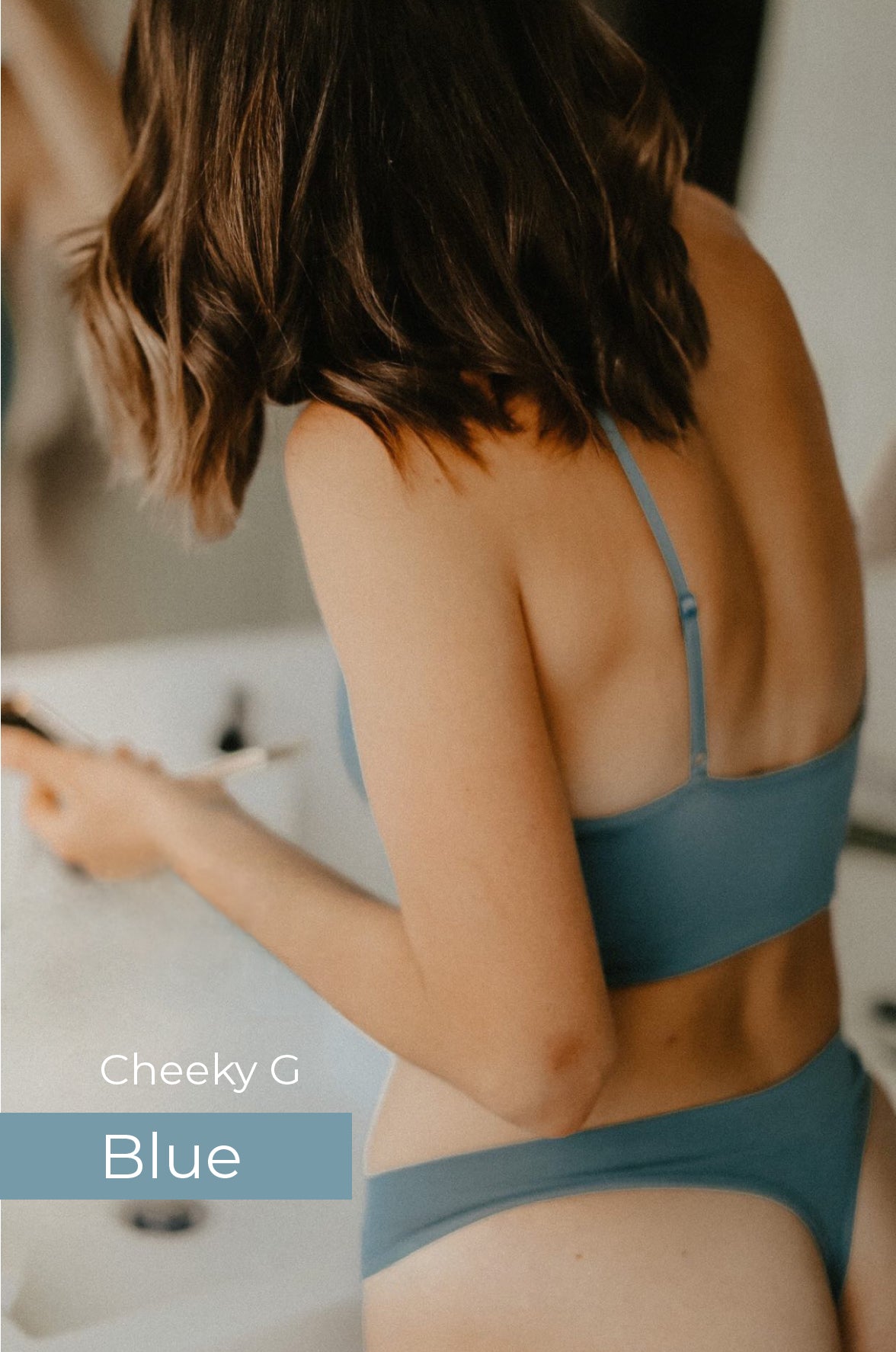 Cheeky Modal G-String Underwear - Blue