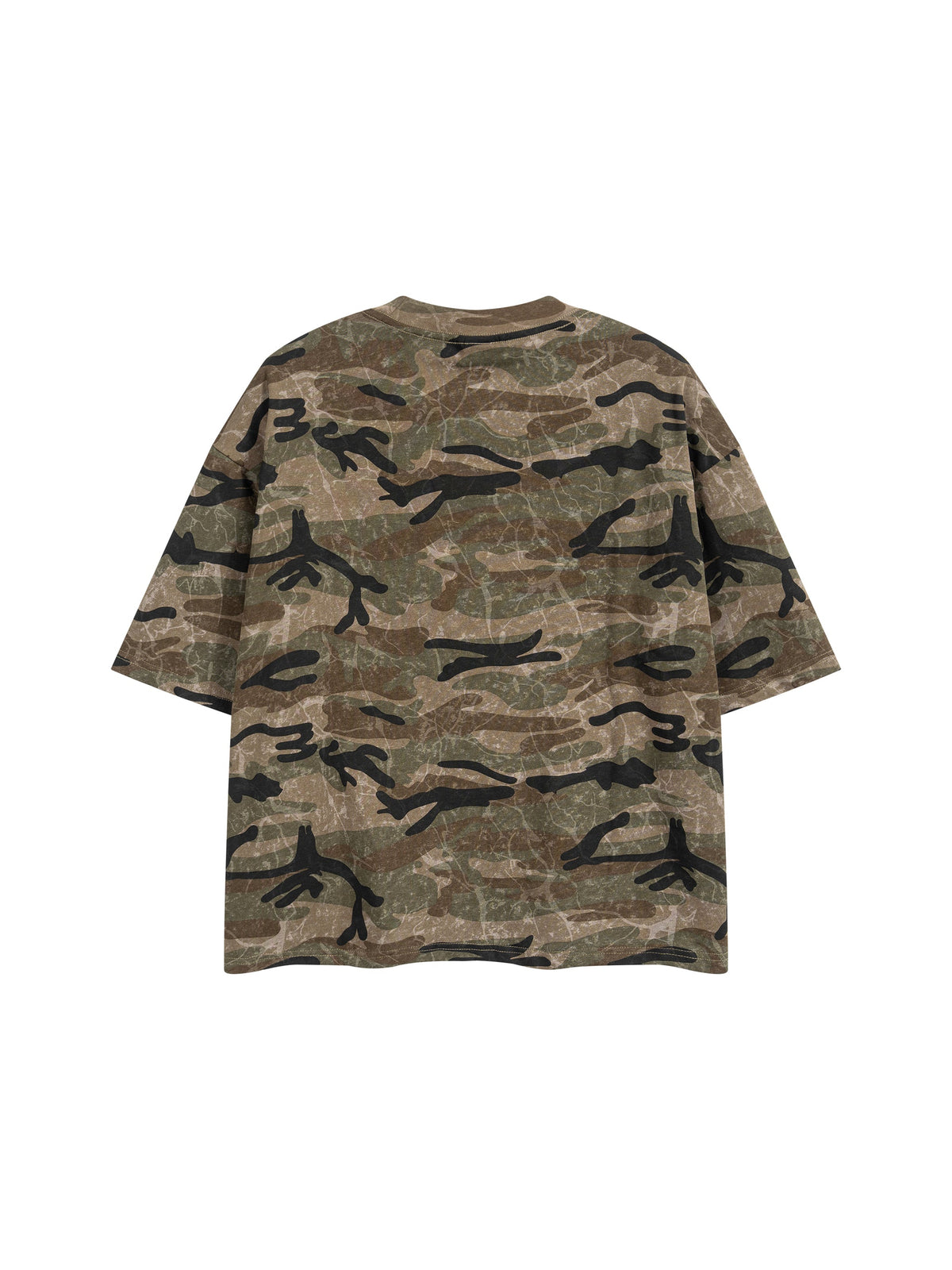 Unisex Boxy Camo Print T-Shirt