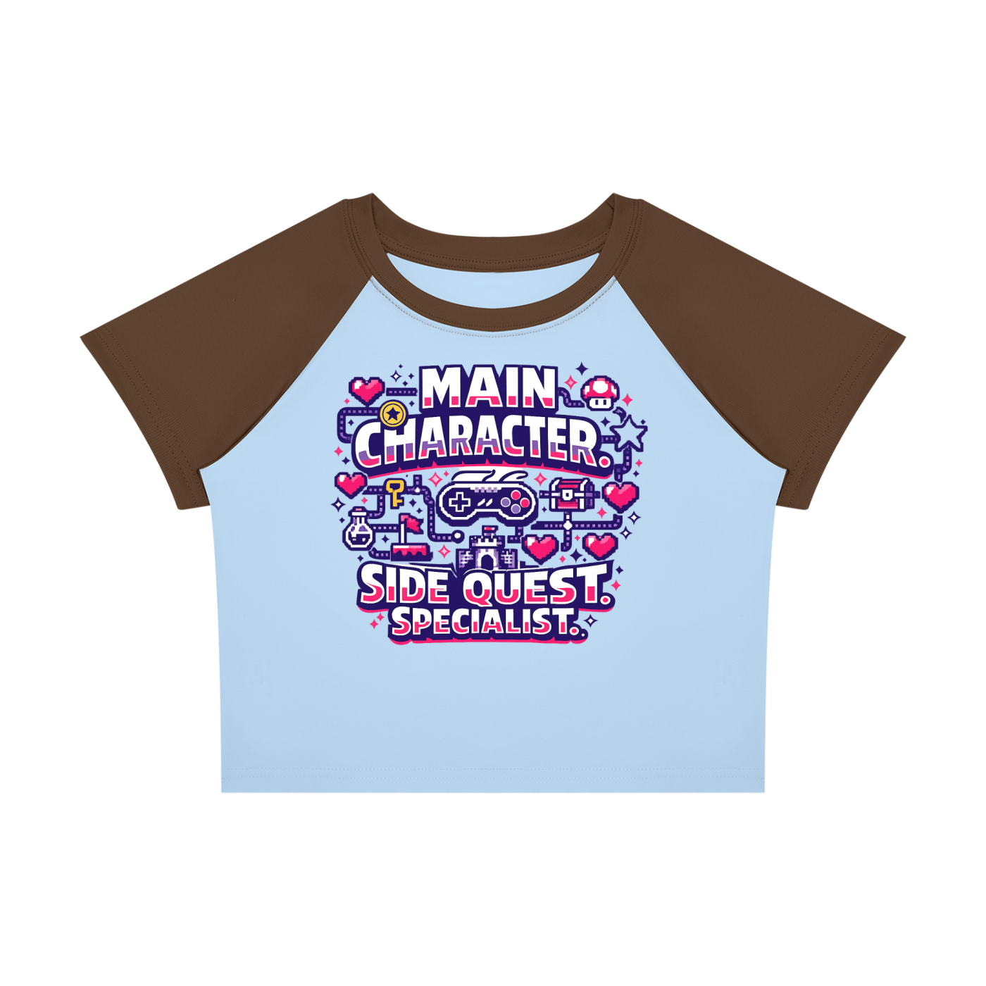 Side Quest Specialist Women’s Raglan Colour Block Baby T-Shirt